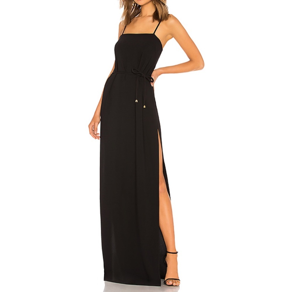 Black maxi dress